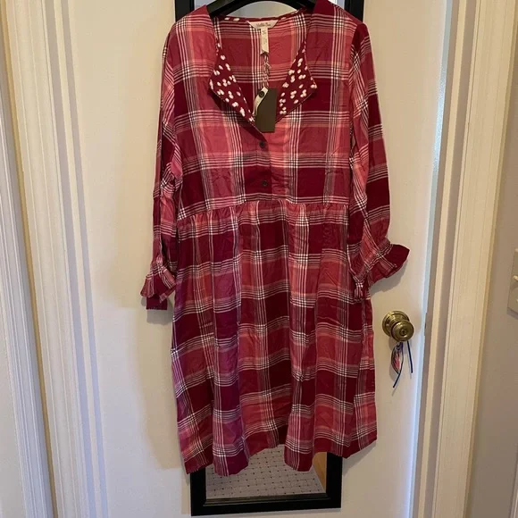 matilda jane burgundy dress Mulberry Mischief Shimmer Dress 5T main image 0